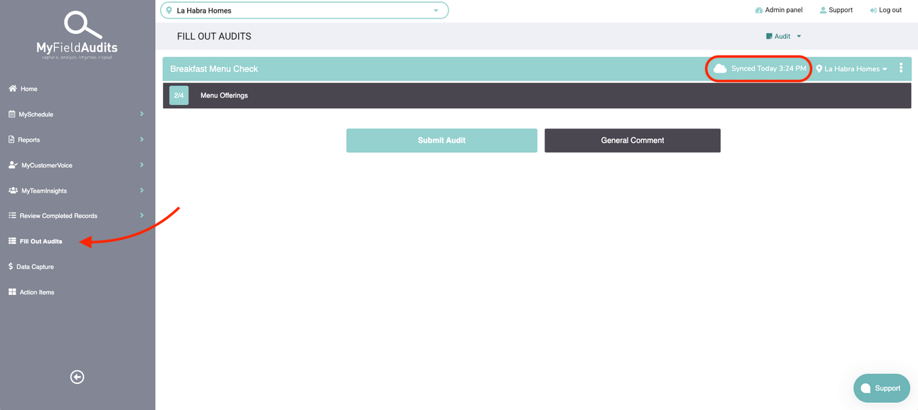 💾 Saving and Managing Audit Drafts