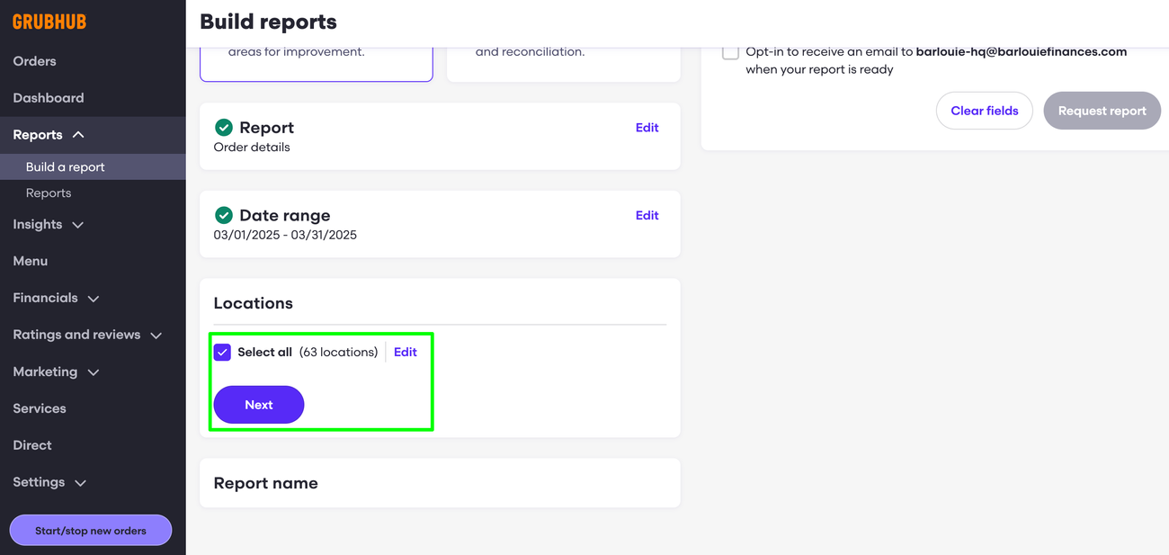 Creating Error Rate Reports on Platforms