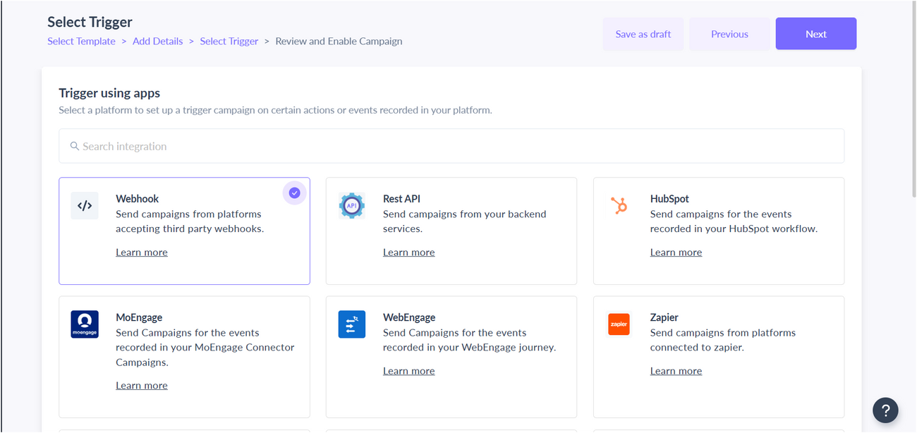 Trigger Campaigns through Zoho CRM in Mailmodo