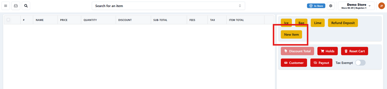 Creating/Loading Gift Cards
