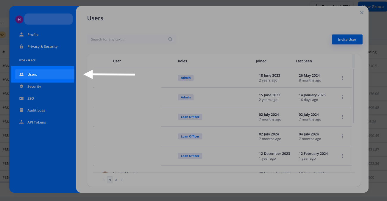 Users Management
