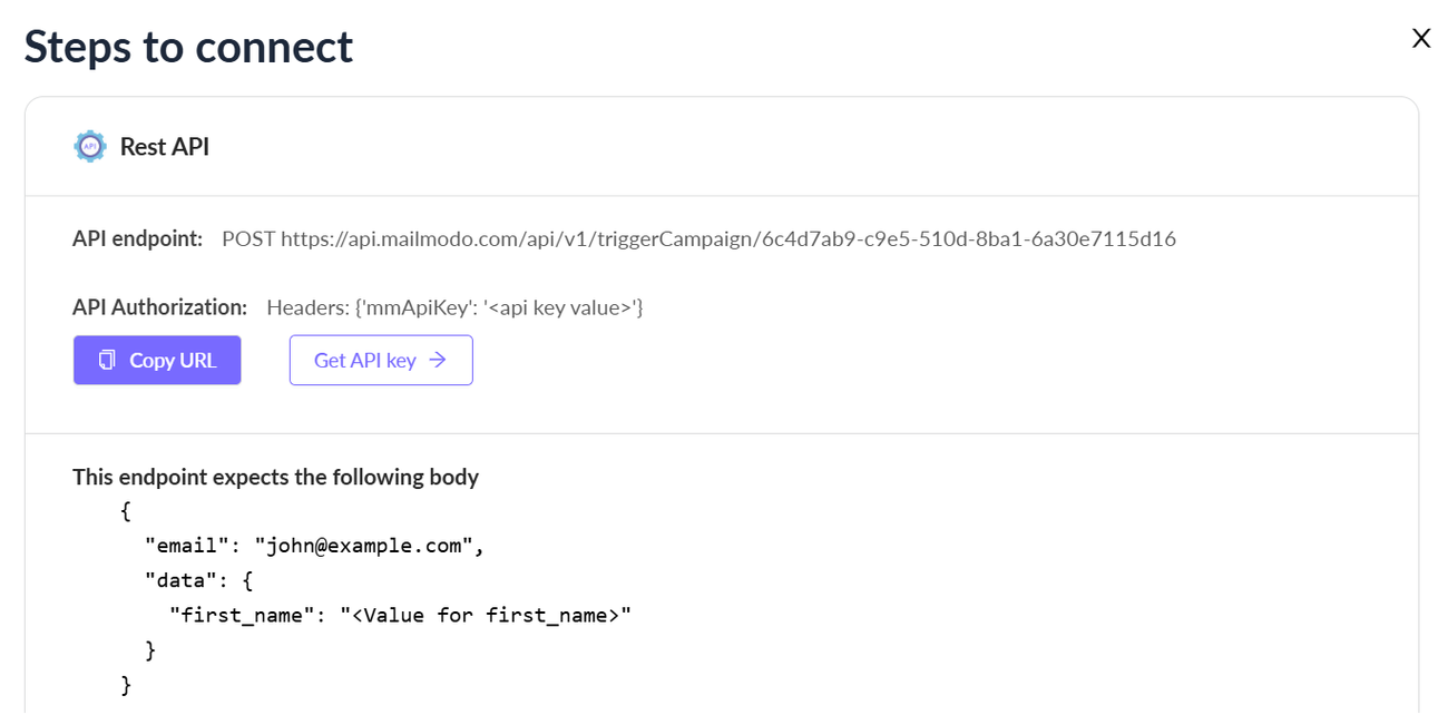 Trigger campaigns in Mailmodo via Pabbly