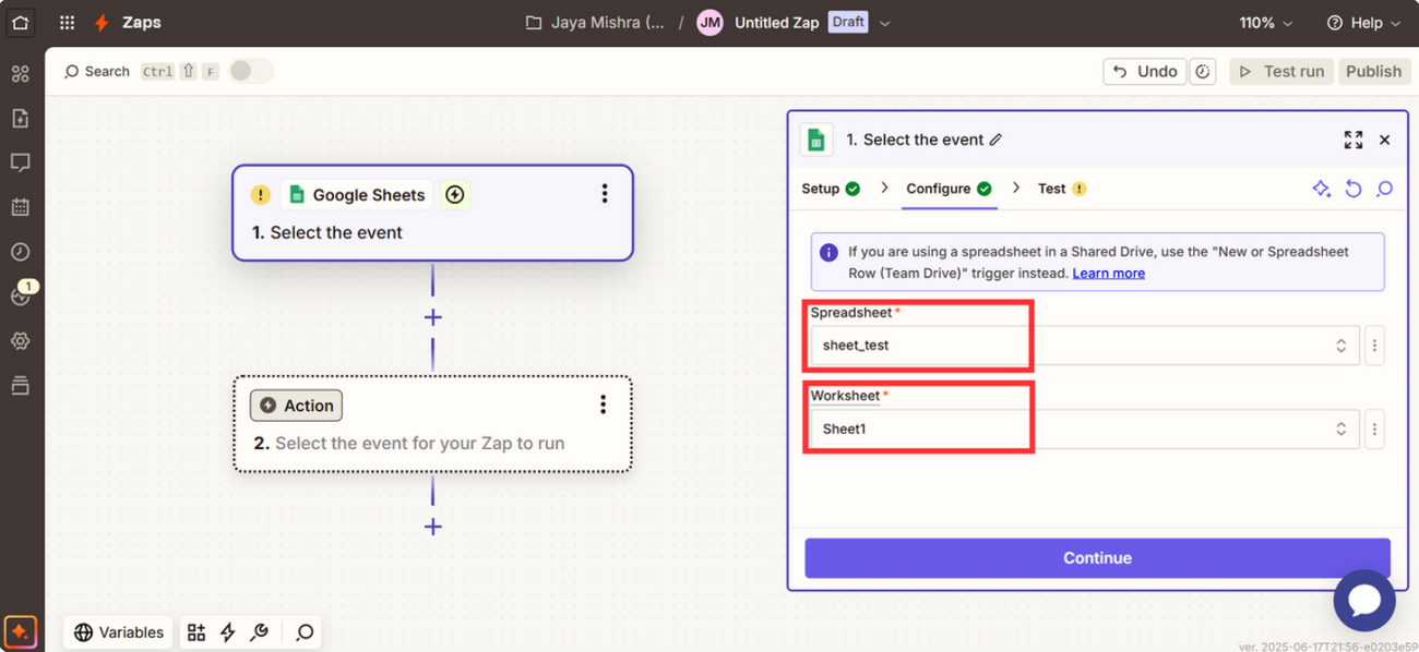Importing contacts to Mailmodo via Zapier