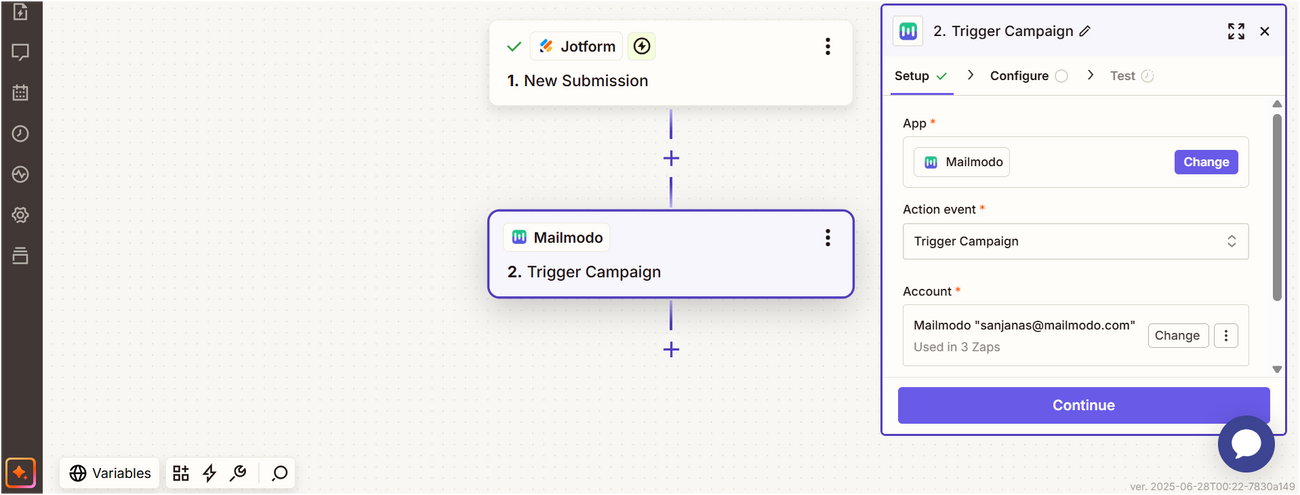 Trigger Campaigns through Jotform on Mailmodo