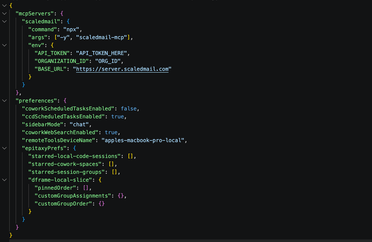 Scaledmail MCP Server