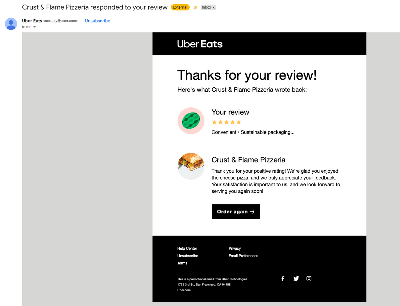 Customer Facing Review Response Examples