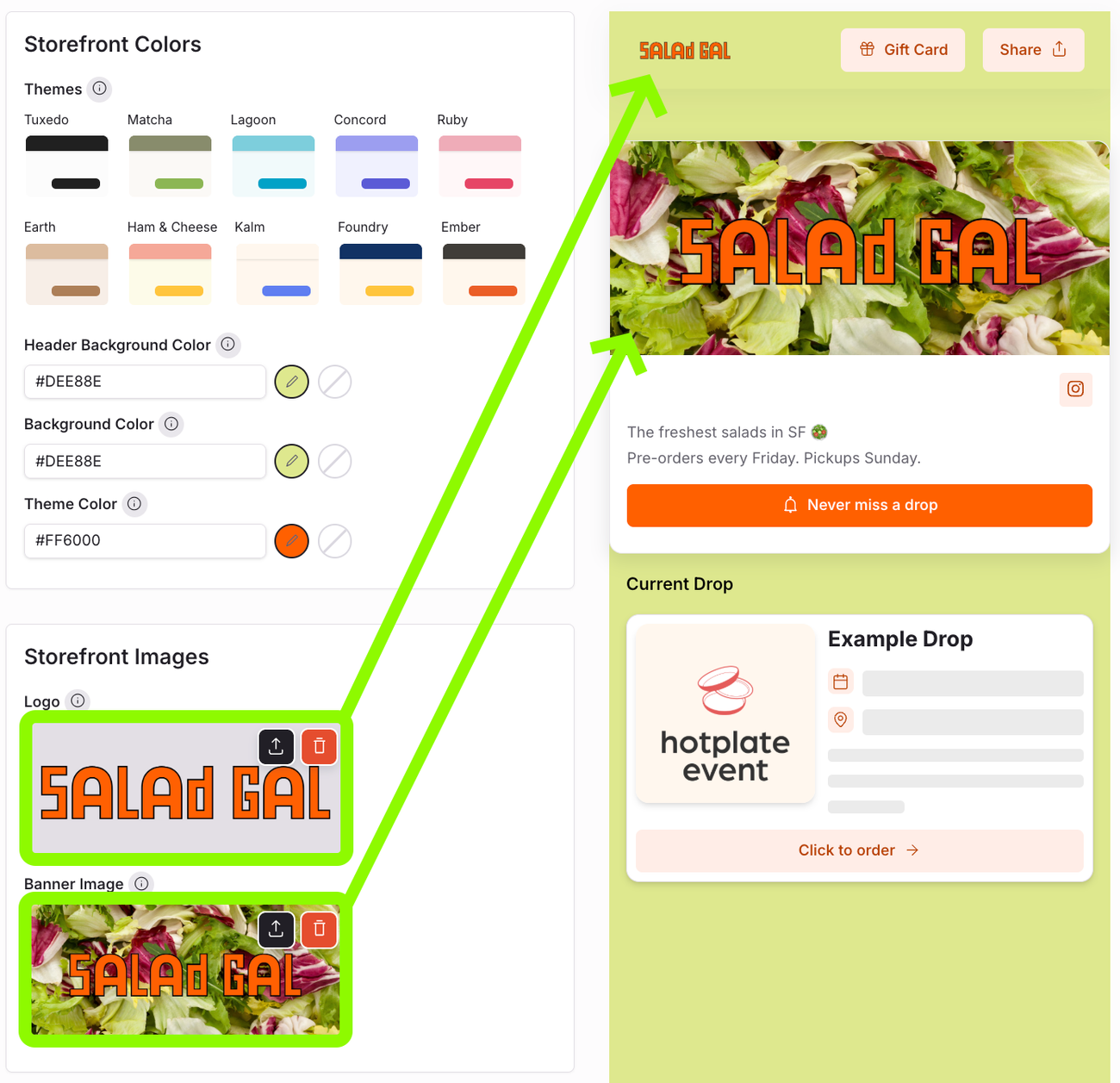 How to customize your storefront