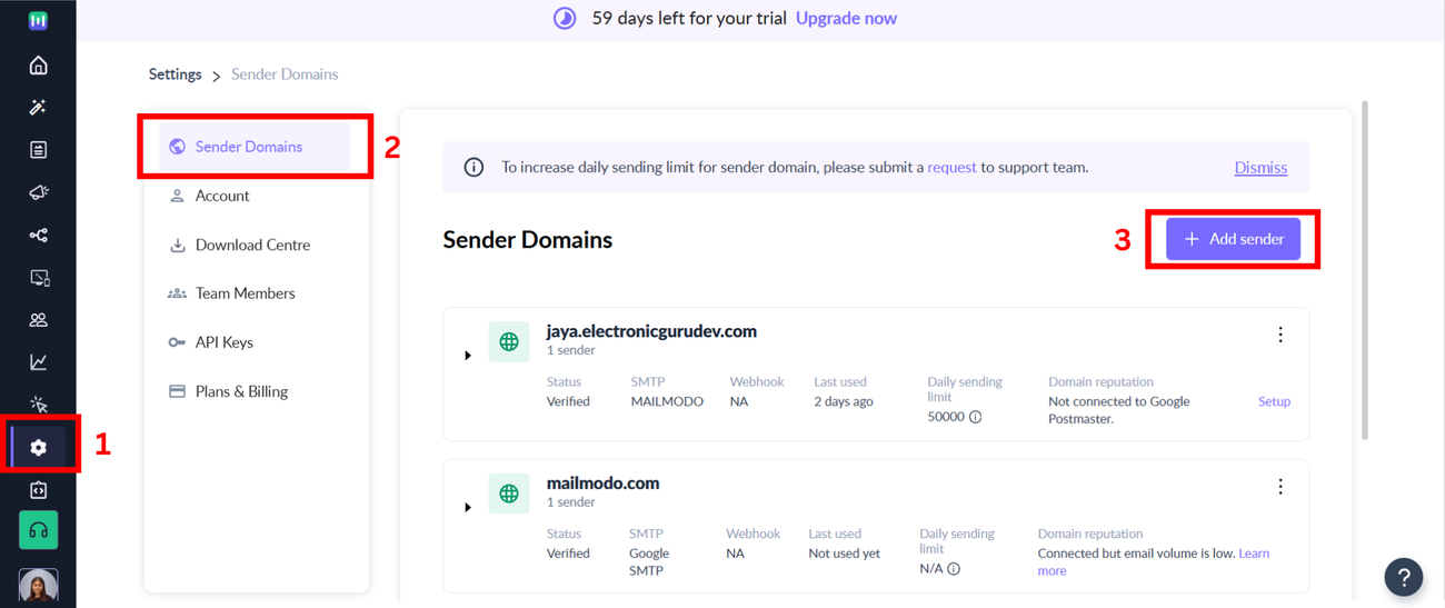 Integrating Google SMTP with Mailmodo