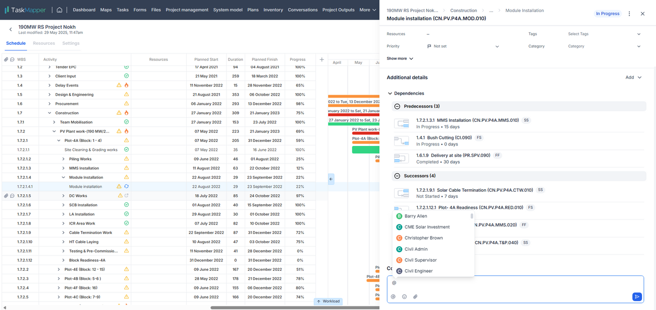 TaskMapper Project Management