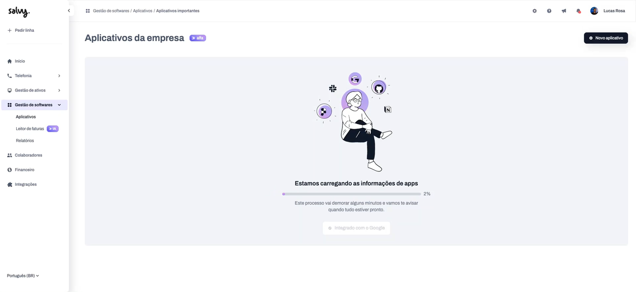Como integrar o Google Workspace à Salvy?