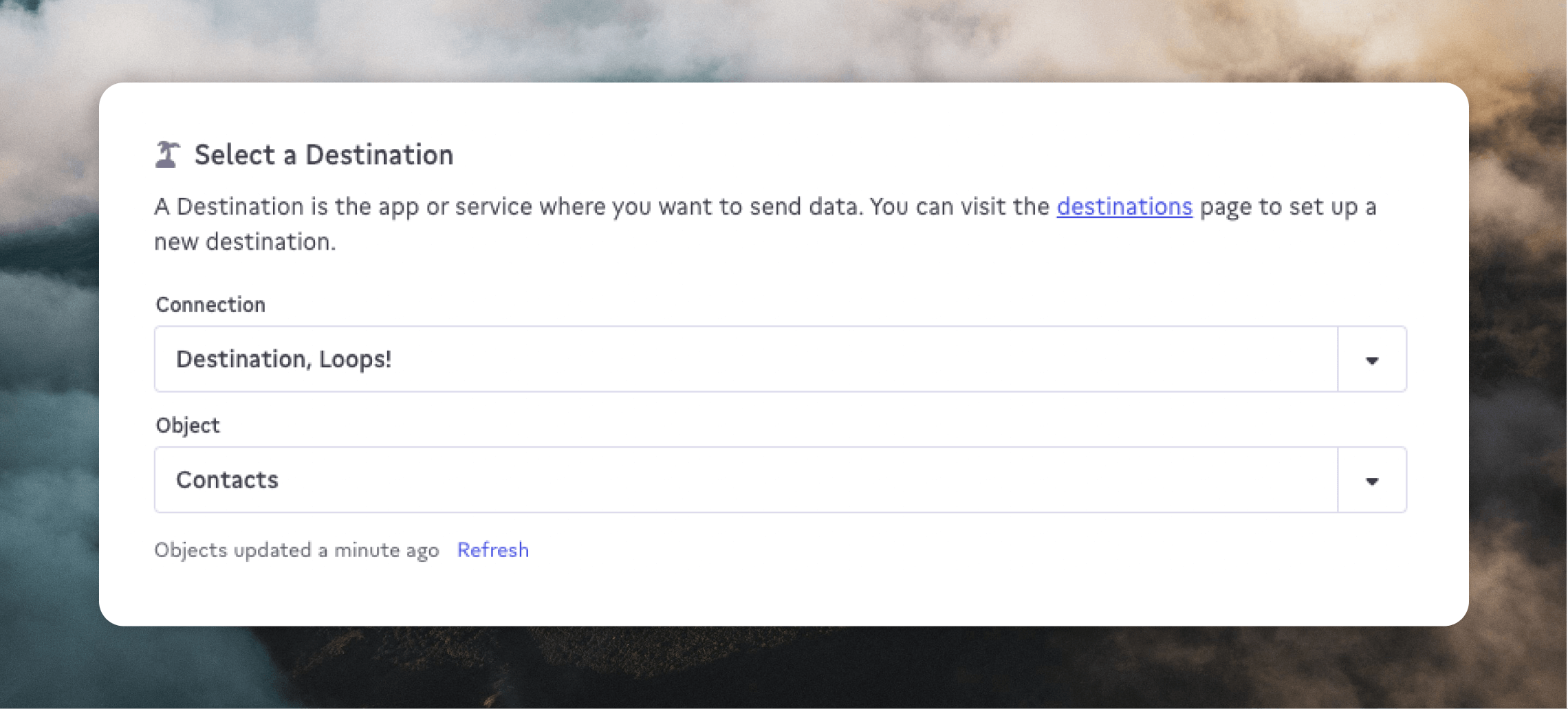 Use the Loops destination