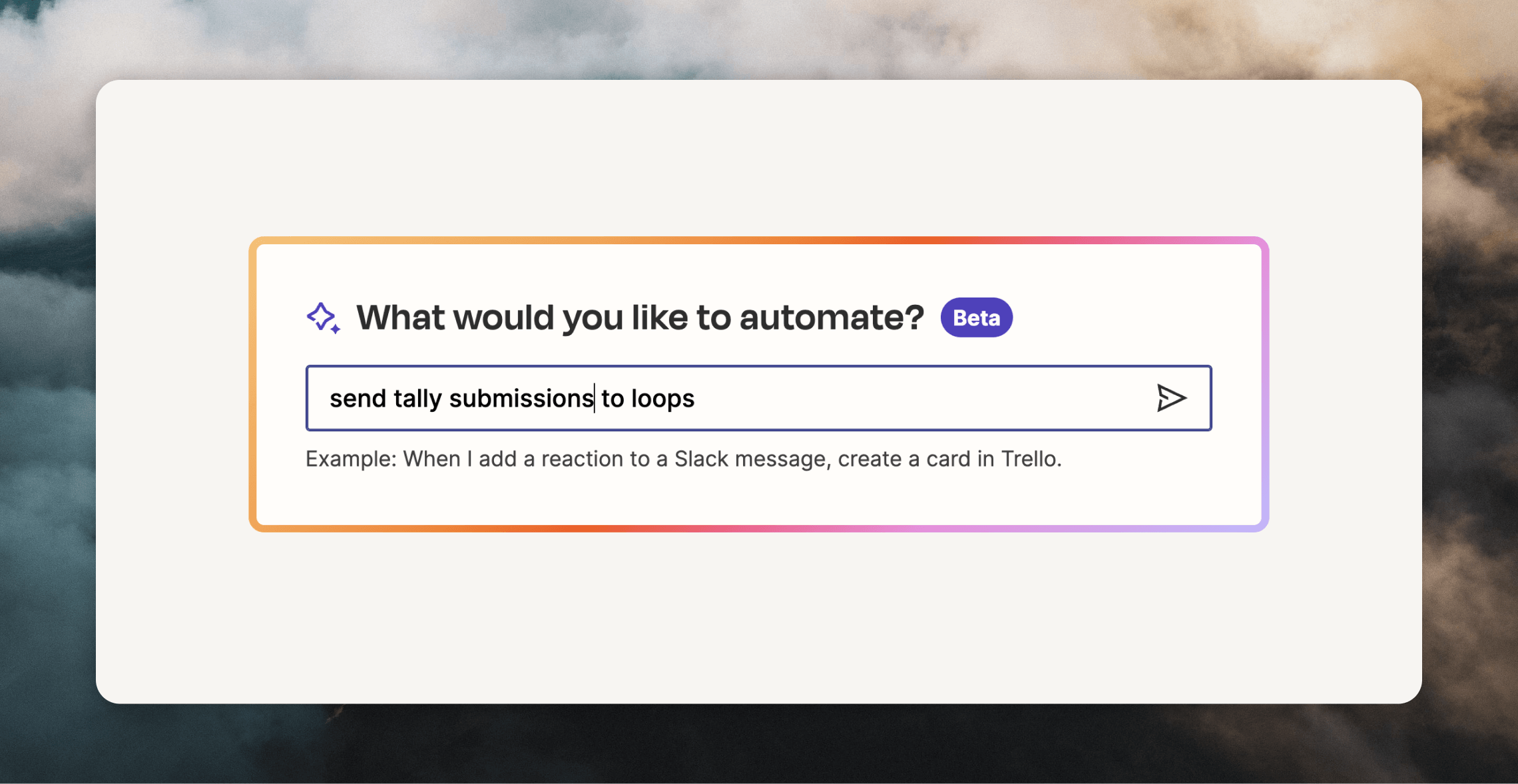 Create a new Zap
